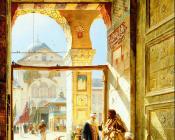 古斯塔夫 鲍恩芬德 : Gate of the Great Mosque, Damascus